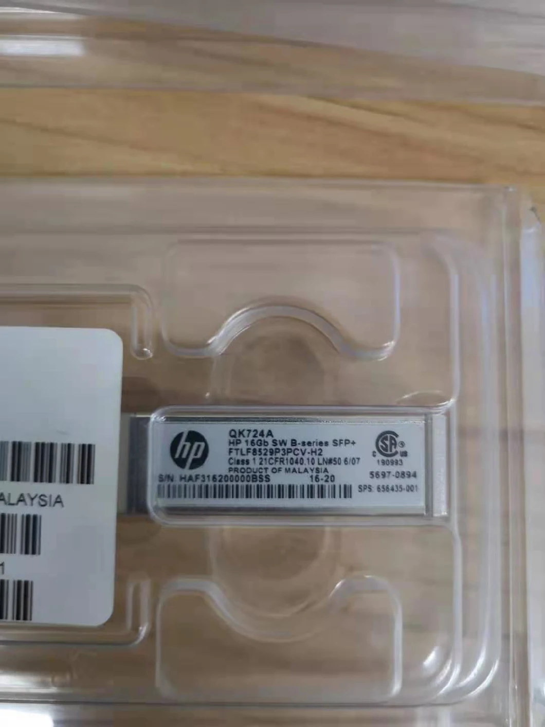 HP 16g Ftlf8529p3CV-H2 Sw SFP+