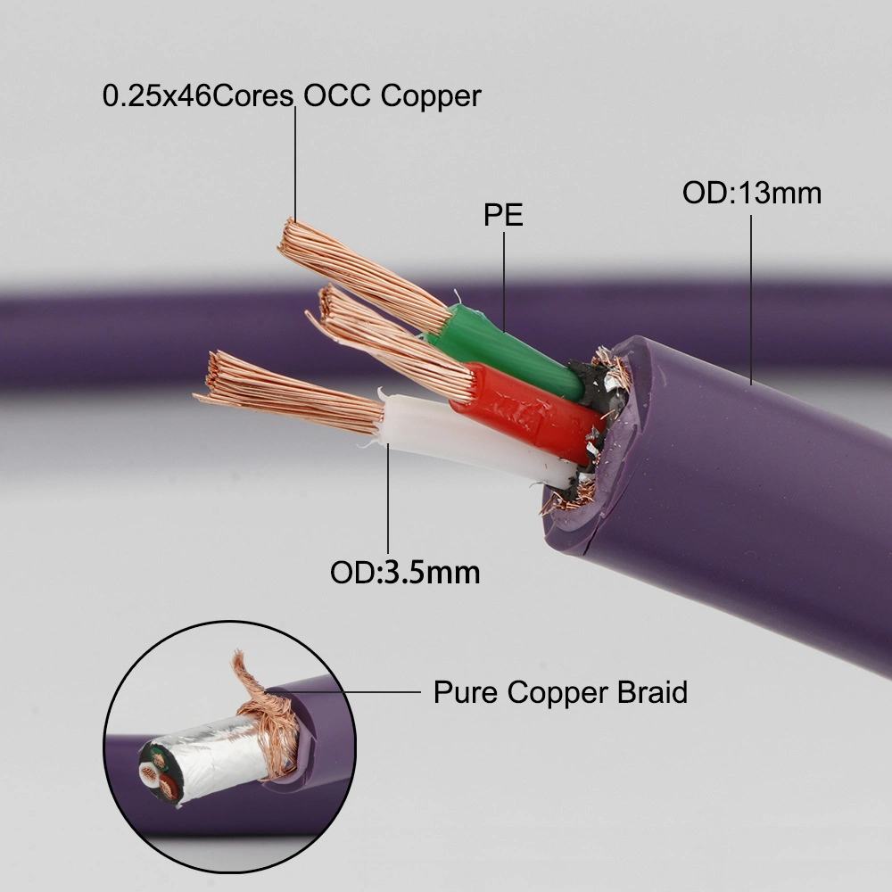 5n OFC Interconnection Cable Isolated Audio Cable Audio Signal Cable