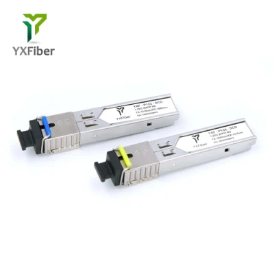 Compatível genérico 1000base-Bx Bidi SFP Sc Connector1550nm-Tx/1310nm-Rx Módulo Dom SFP de 20 km