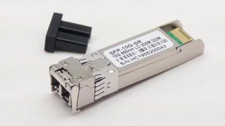 Fibra óptica 300m 10g 850nm Transceptor de fibra dupla de modo único Módulo SFP 10g Sr