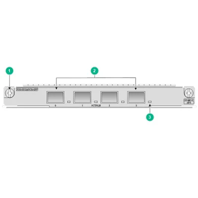 Módulo de Interface 10ge Um Módulo de Interface Mic-X-Sp4 Fornece Quatro Portas de Fibra Placas de Interface Mic-X